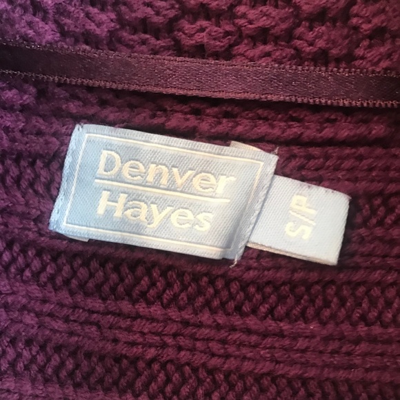 Denver Hayes Purple Cowl Neck Sweater Size S/P - Picture 3 of 4